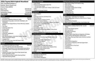 2026 Toyota RAV4 Woodland