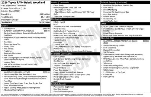 2026 Toyota RAV4 Woodland