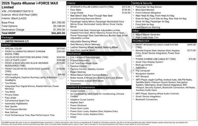2026 Toyota 4Runner i-FORCE MAX Limited i-FORCE MAX