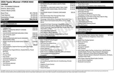 2026 Toyota 4Runner i-FORCE MAX Limited i-FORCE MAX