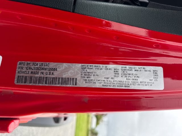2022 Jeep Wrangler Unlimited Willys