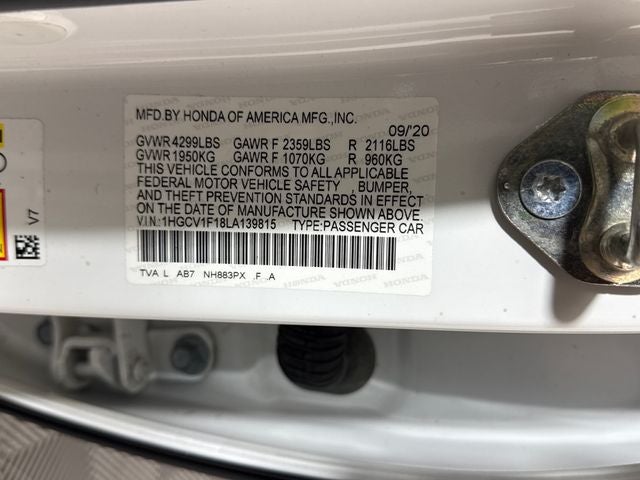 2020 Honda Accord LX