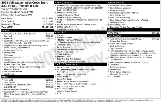 2023 Volkswagen Atlas Cross Sport 3.6L V6 SEL Premium R-Line