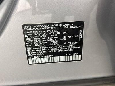 2023 Volkswagen Atlas 3.6L V6 SE w/Technology