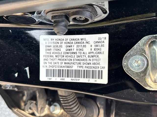 2018 Honda Civic Manual