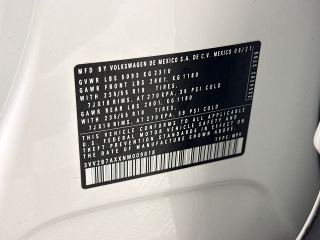 2022 Volkswagen Tiguan SE