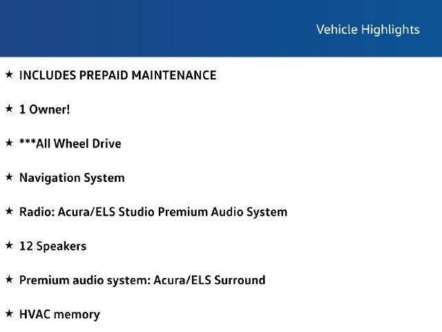 2017 Acura MDX w/Advance Pkg