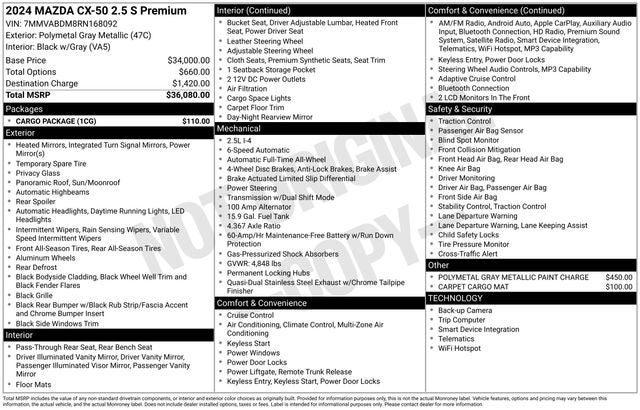 2024 Mazda Mazda CX-50 2.5 S Premium Package