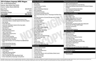 2014 Subaru Impreza WRX