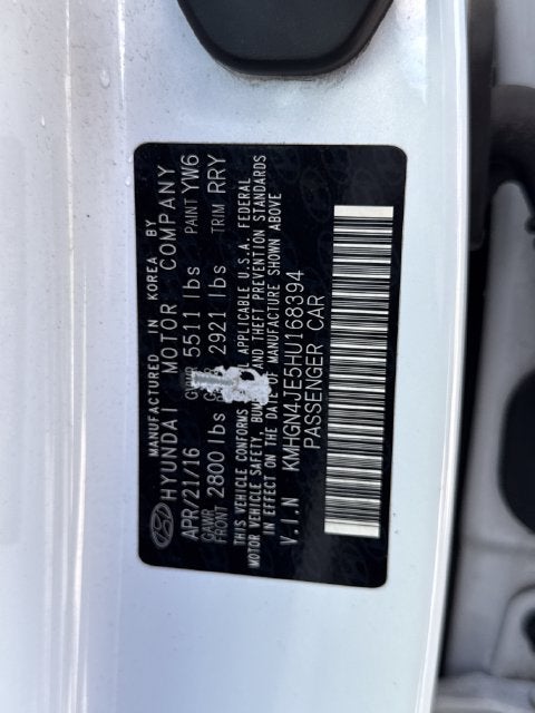 2017 Genesis G80 3.8L