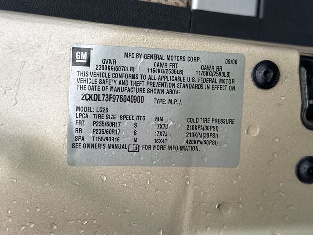 2007 Pontiac Torrent Base