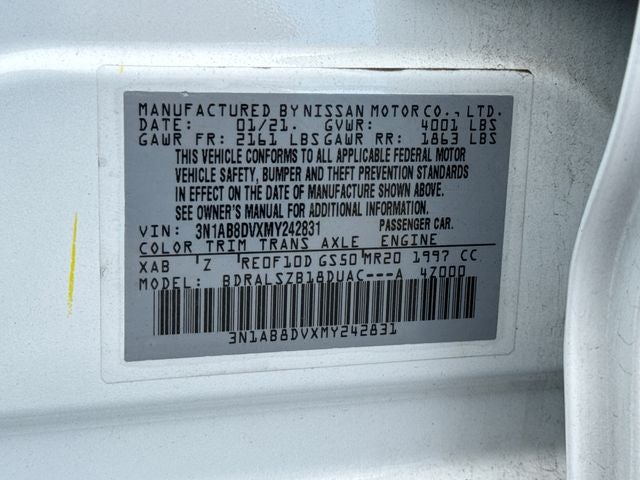 2021 Nissan Sentra SR