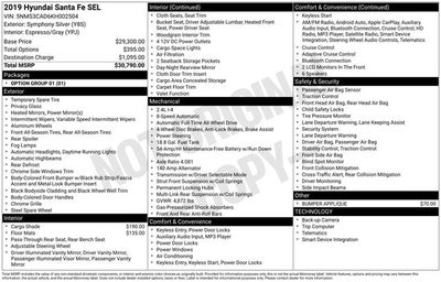 2019 Hyundai Santa Fe SEL