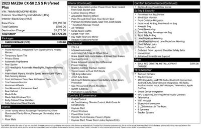 2023 Mazda Mazda CX-50 2.5 S Preferred Plus Package