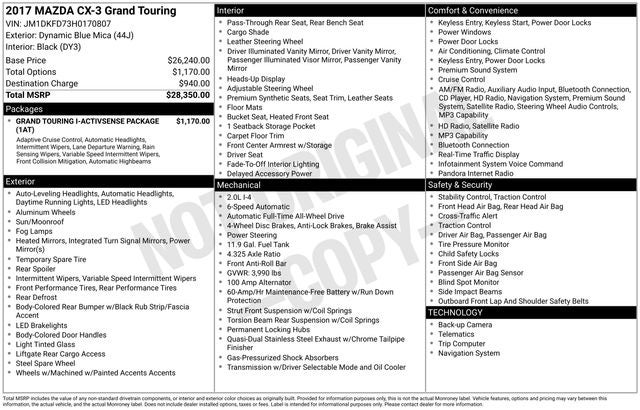 2017 Mazda Mazda CX-3 Grand Touring