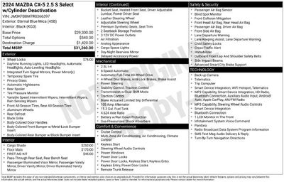 2024 Mazda Mazda CX-5 2.5 S Select Package