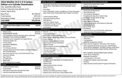 2024 Mazda Mazda CX-5 2.5 S Carbon Edition