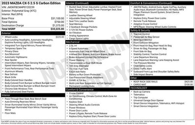 2023 Mazda Mazda CX-5 2.5 S Carbon Edition