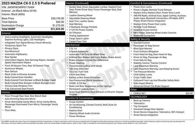 2023 Mazda Mazda CX-5 2.5 S Preferred Package