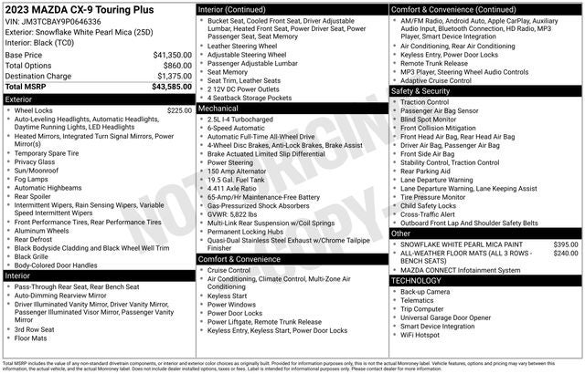 2023 Mazda Mazda CX-9 Touring Plus