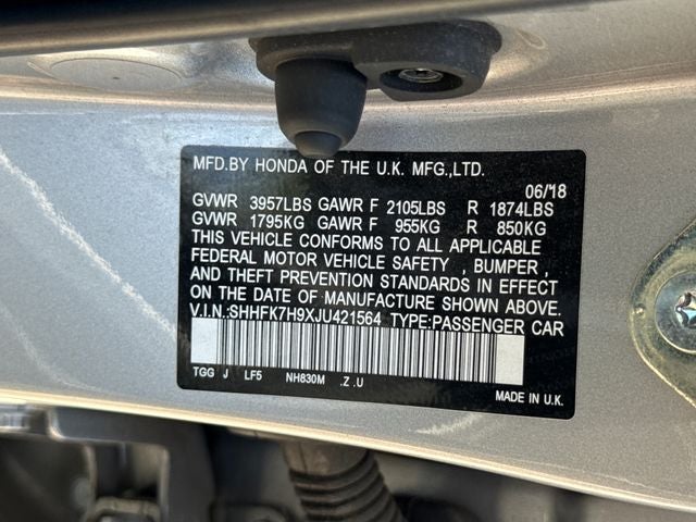 2018 Honda Civic Sport Touring