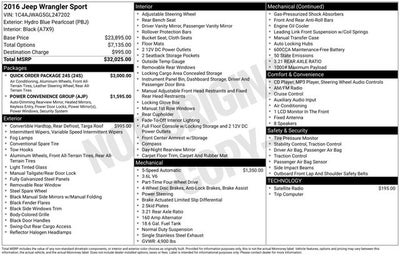 2016 Jeep Wrangler Sport
