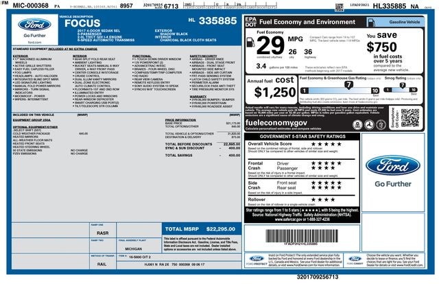 2017 Ford Focus SEL