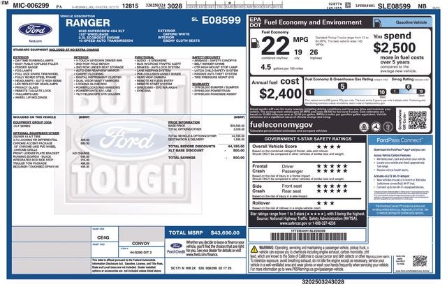 2025 Ford Ranger XLT