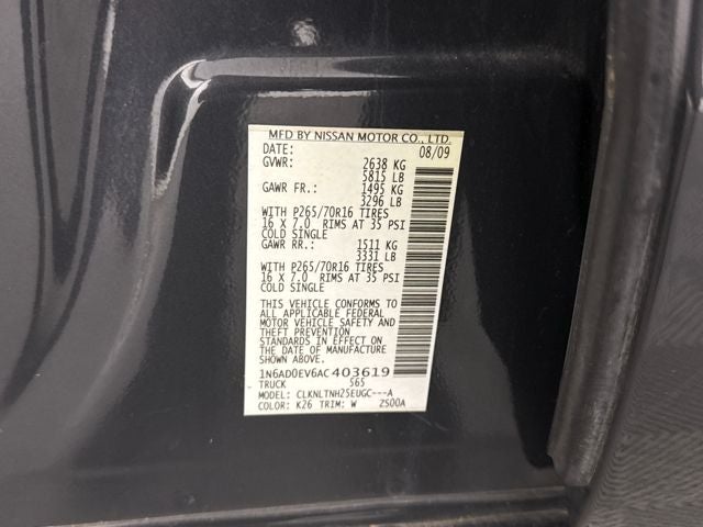 2010 Nissan Frontier SE I4