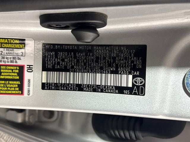2018 Toyota Corolla XSE