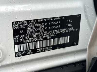 2025 Toyota RAV4 Hybrid SE