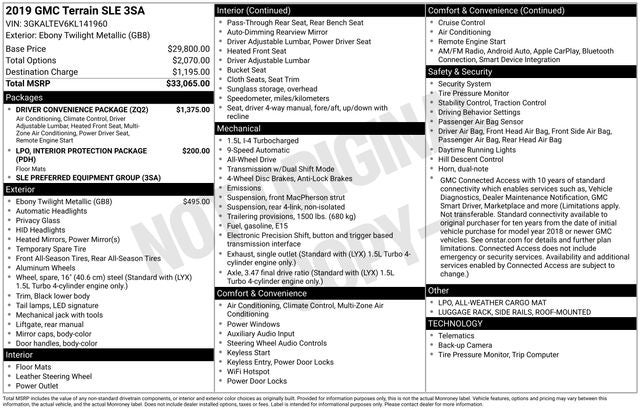 2019 GMC Terrain SLE