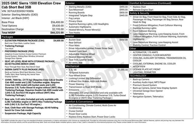 2025 GMC Sierra 1500 Elevation