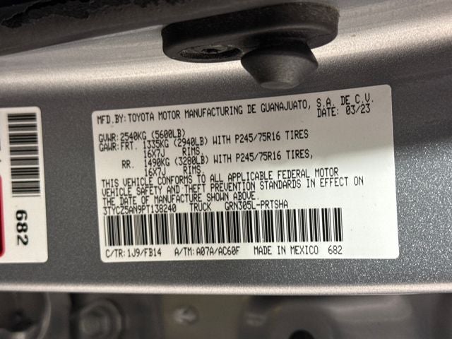 2023 Toyota Tacoma SR V6