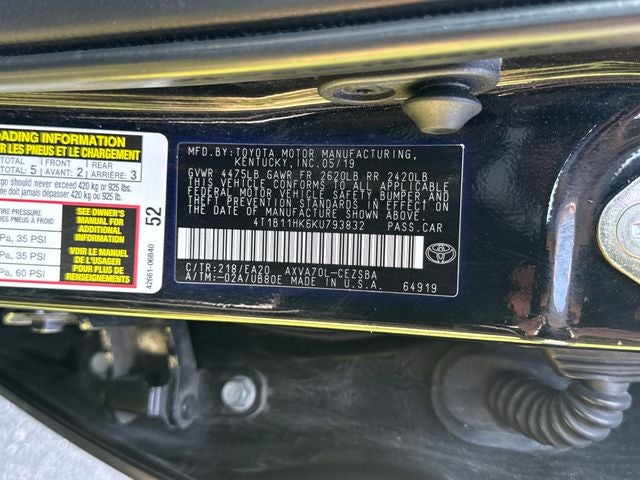 2019 Toyota Camry SE