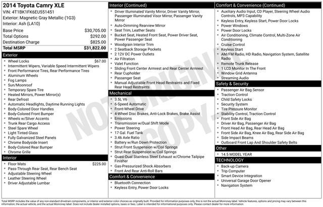 2014 Toyota Camry XLE