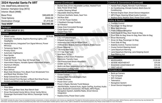 2024 Hyundai Santa Fe XRT