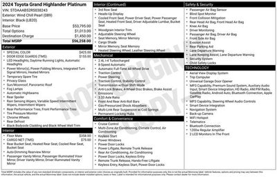 2024 Toyota Grand Highlander Platinum