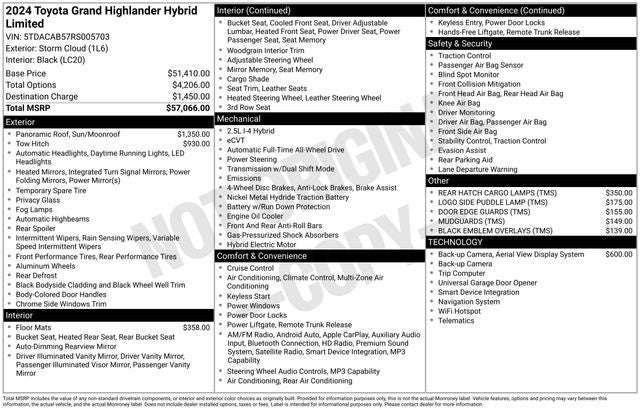 2024 Toyota Grand Highlander Hybrid Limited
