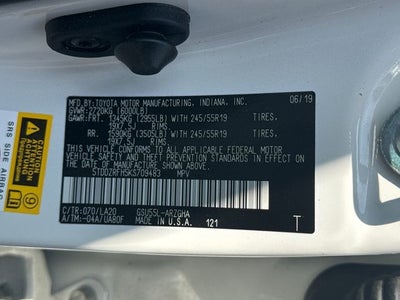 2019 Toyota Highlander Limited Platinum