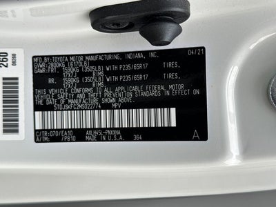 2021 Toyota Sienna XLE 7 Passenger