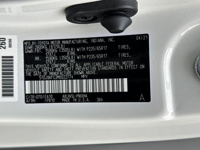 2021 Toyota Sienna XLE 7 Passenger