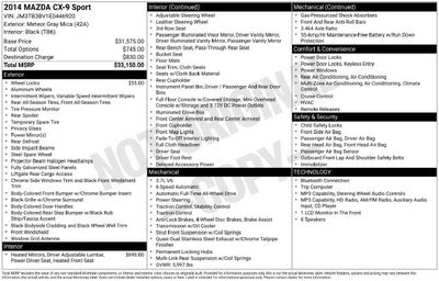 2014 Mazda Mazda CX-9 Sport