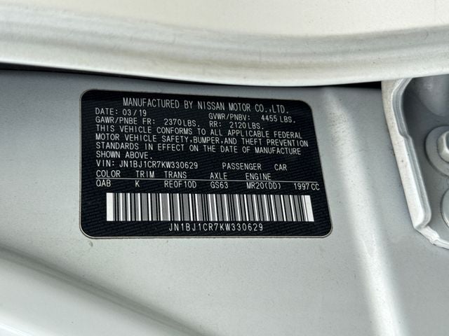 2019 Nissan Rogue Sport SV