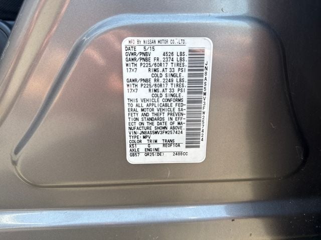 2015 Nissan Rogue Select S