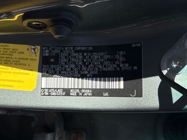 2005 Toyota Highlander V6