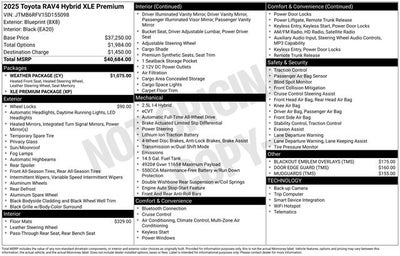 2025 Toyota RAV4 Hybrid XLE Premium