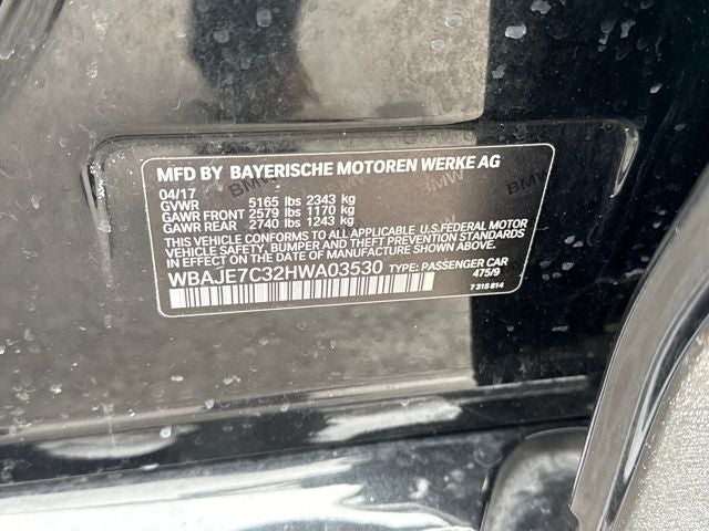 2017 BMW 5 Series 540i xDrive