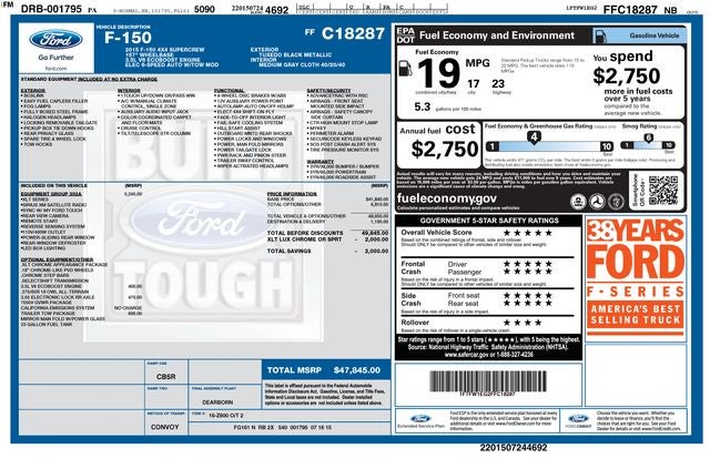 2015 Ford F-150 XLT