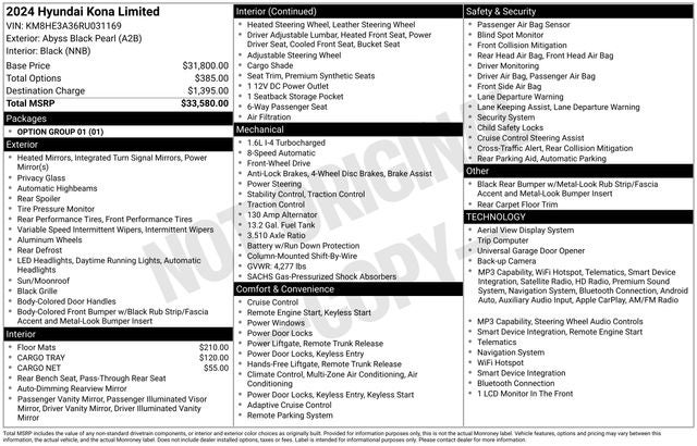 2024 Hyundai Kona Limited